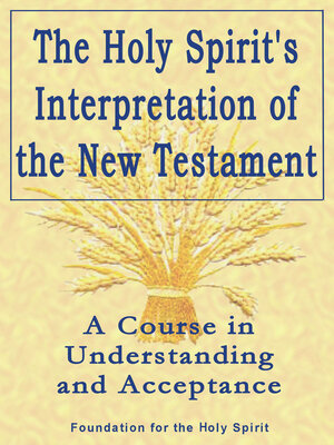 cover image of The Holy Spirit's Interpretation of the New Testament